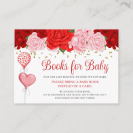 Rose Sweetheart Balloon Valentine Books for Baby Begleitkarte