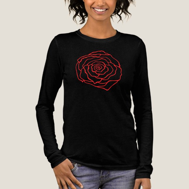 Rose T-Shirt  Tri-Blend Shirt (Vorderseite)