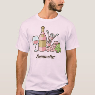 Rose T - Shirt Wein