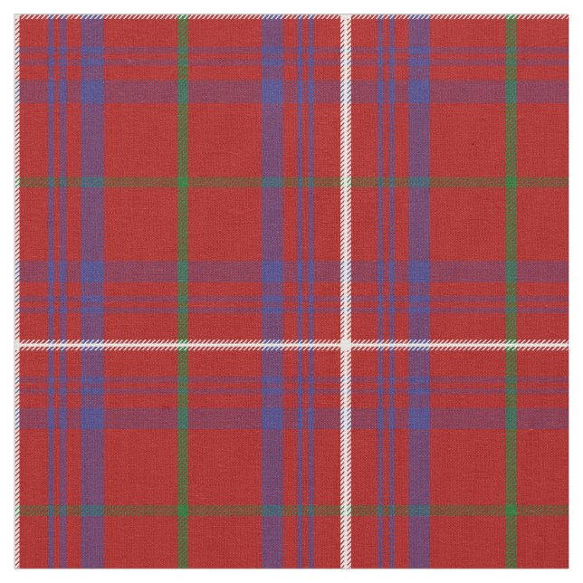 Rose Tartan Print Stoff (Nahaufnahme)