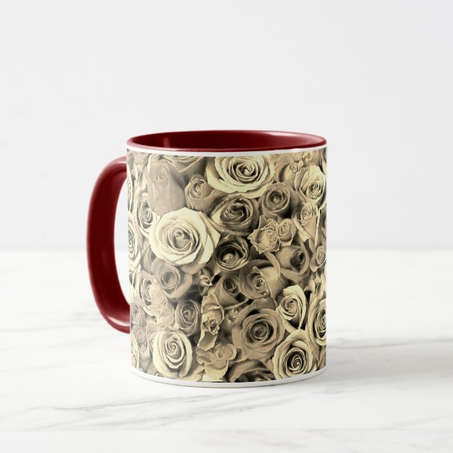 Rose Tasse (Vorderseite Links)