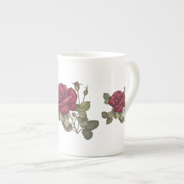 Rose Tasse (Vorderseite Rechts)