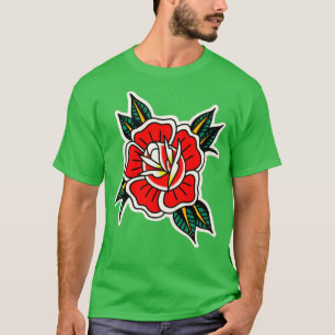 Rose Tätowierung T-Shirt