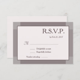 Rose taupe blush gray lilac moderne Hochzeit RSVP Einladung
