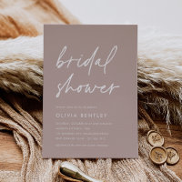 Rose Taupe | Boho Minimalistisch Script Brautparty
