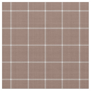 Rosé-Taupe-Fensterpaneel-Gingham-Kariert Stoff