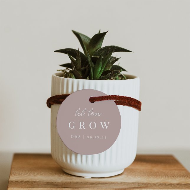 Rose Taupe | Gelassen Liebe Pflanze oder Saatgut a Geschenkanhänger (Von Creator hochgeladen)