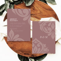 Rose Taupe Geschmackvolle Klassik-Script Damask Ho