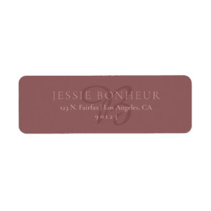 Rose Taupe Rücksendeadresse