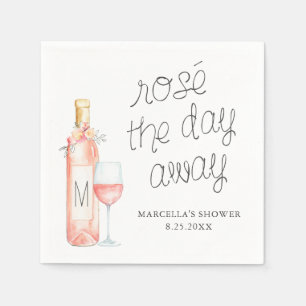 Rosé the Day Away Bridal Brunch Serviette