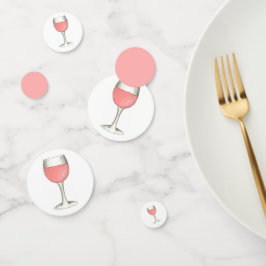 Rosé The Day Away Rosa Rose Glass Wein Lover Konfetti