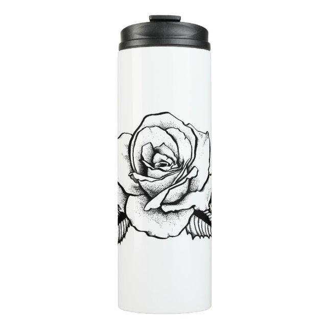 Rose Thermosbecher (Vorderseite)