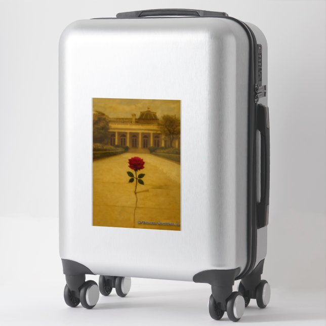 Rose Through the Crack: Back of the White House Aufkleber (Koffer)