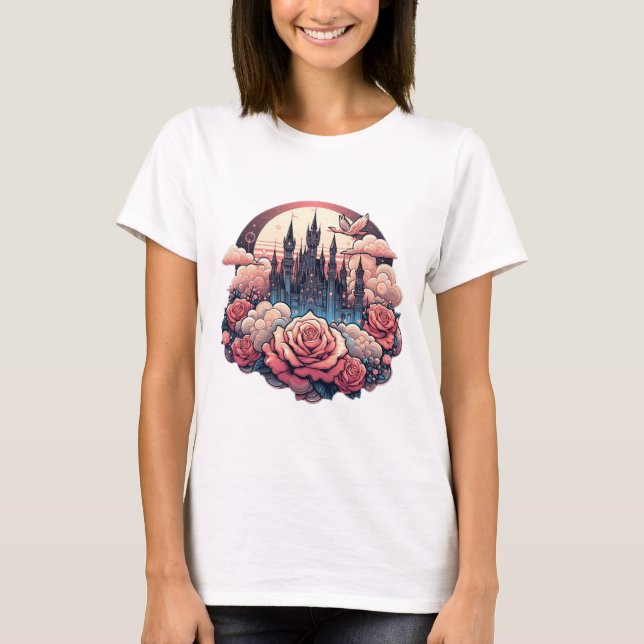 Rose-Tinted Castle Dreams" T-Shirt (Vorderseite)