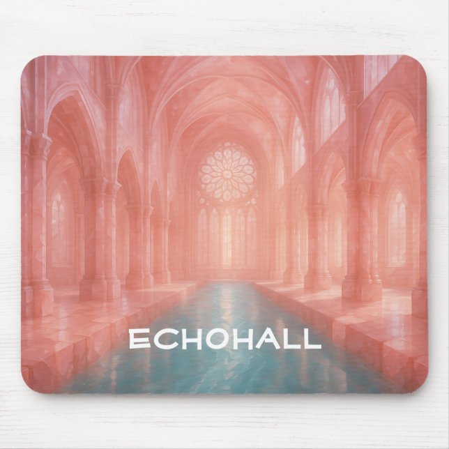Rose Tönte Kathedrale Pool Mousepad (Vorne)