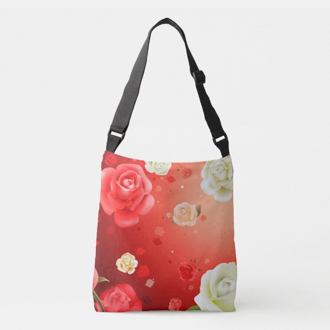 Rose Tragetaschen Mit Langen Trägern (Vorderseite)