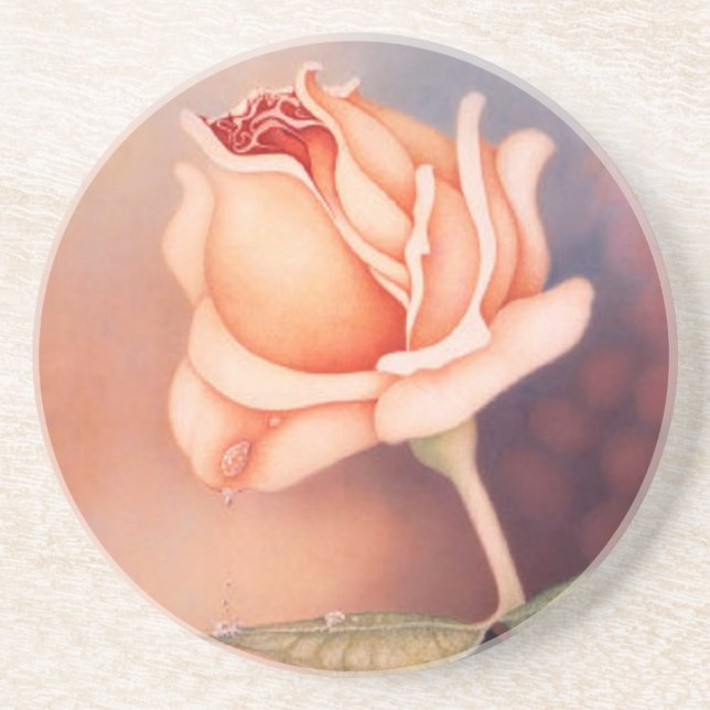 Rose Tränen Untersetzer (Vorne)