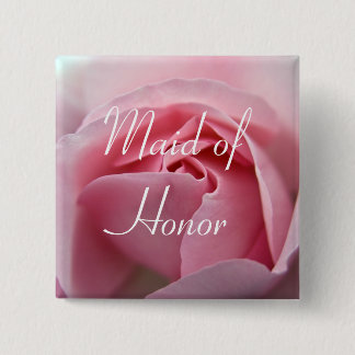 Rose:: Trauzeugin-Hochzeits-Knopf Button