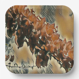 Rose Tree Art Pappteller