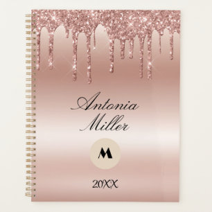 Rose treiben Glitzer Metallic Shine Planer