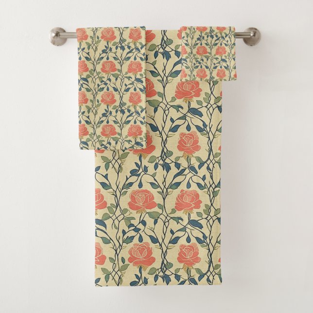 Rose Trellis Badhandtuch Set (Insitu)