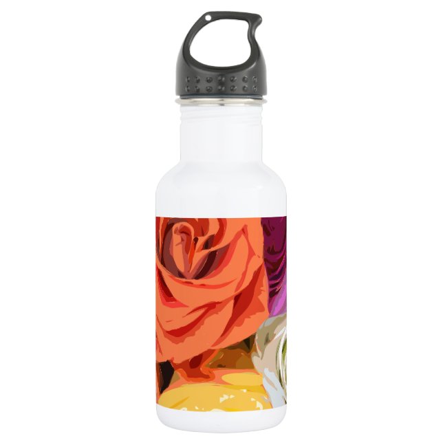 Rose Trinkflasche (Vorderseite)