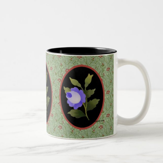 Rose-Trio-Tasse Zweifarbige Tasse (Rechts)