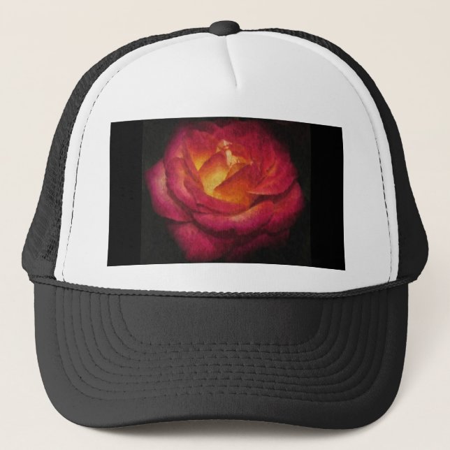 Rose Truckerkappe (Vorderseite)