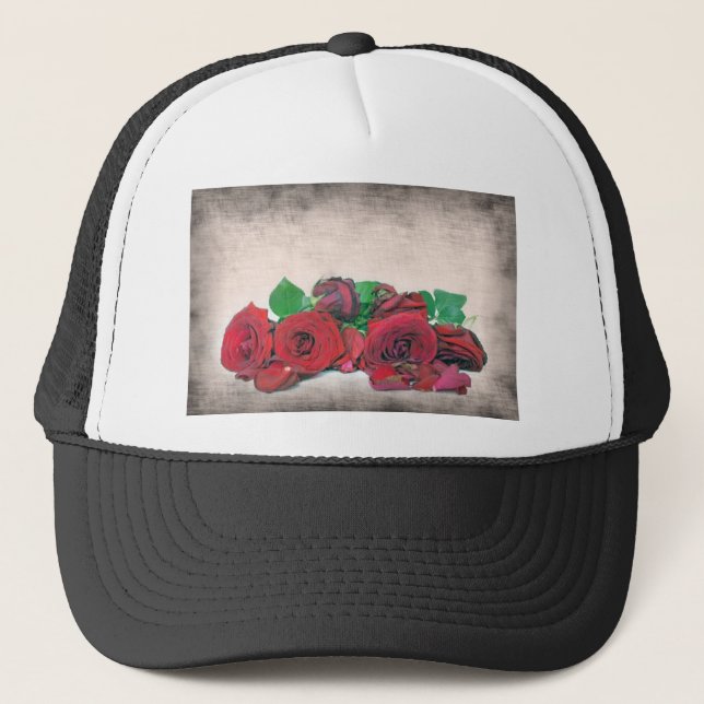 Rose Truckerkappe (Vorderseite)