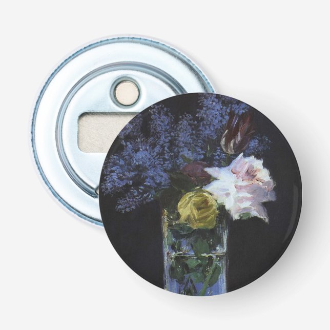 Rose Tulips Lilacs in einer Crystal Vase Flaschenöffner (Vorderseite)