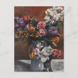 Rose, Tulips und Lilacs   Lovis Corinth Postkarte