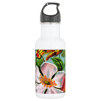 Rose u. Schmetterling Trinkflasche
