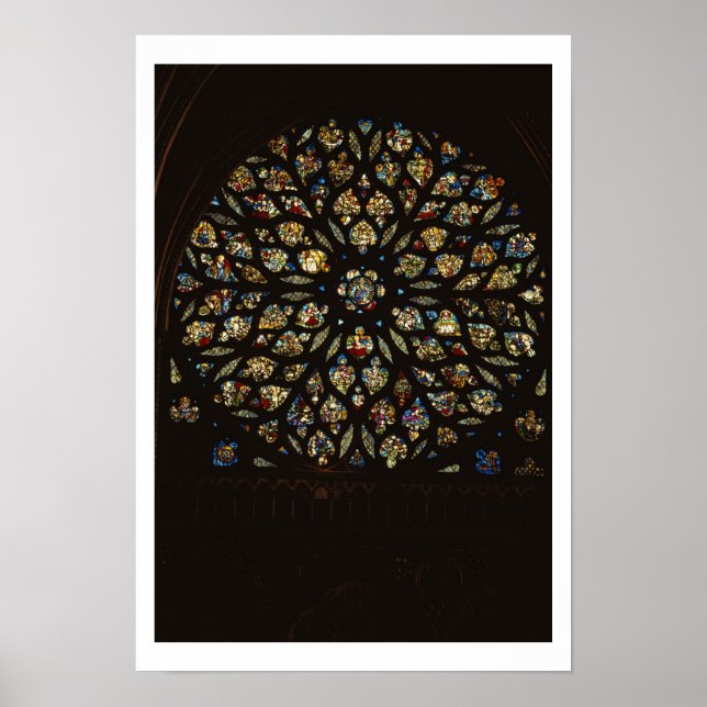 Rose über der Westtür, mit Szenen dezentisch Poster (Vorne)