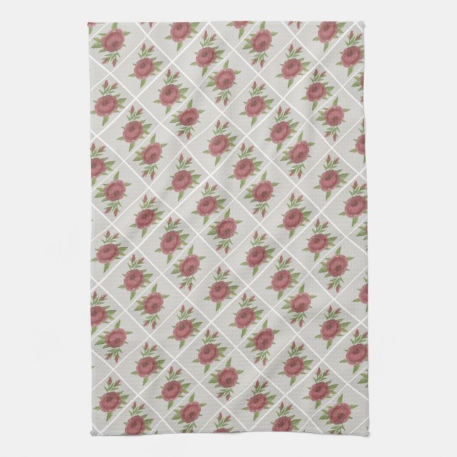 Rose überall geschirrtuch (Vertikal)
