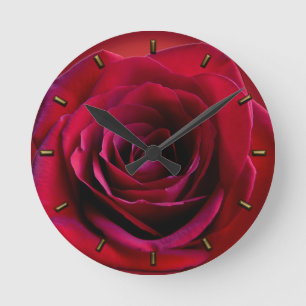 Rose Uhr Rote Rose Blume Uhr Rose Decke