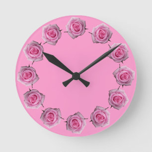 Rose Uhren Rosa Blume Wand Uhr Rose Decke