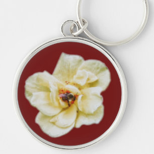 Rose und Biene Schlüsselanhänger