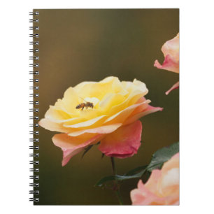 Rose und Biene Tragetasche Notizblock