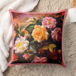 ROSE UND BLUMENTERE KISSEN