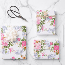 Rose und Buds Geschenkpapier Set