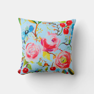 Rose und Cherry Blue Sky individuell anpassbar Kissen