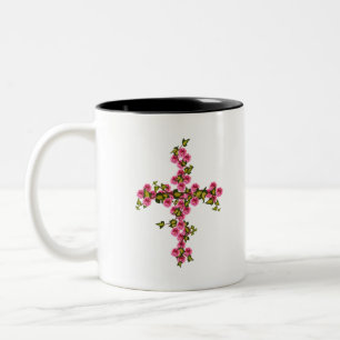 Rose und Efeu Zweifarbige Tasse