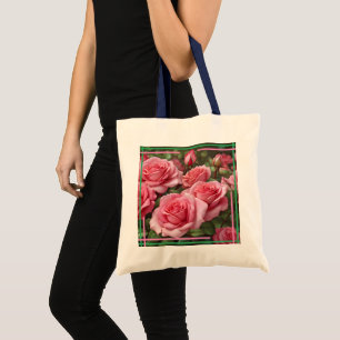 Rose und eine Jean-Pocket-Tasche Tragetasche