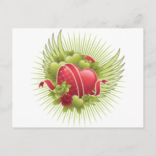 Rose und Flüge Postkarte