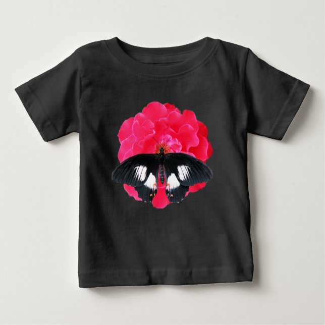 Rose und Frack Baby T-shirt (Vorderseite)