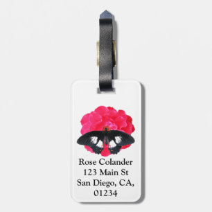 Rose und Frack Gepäckanhänger