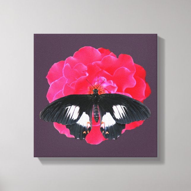 Rose und Frack Leinwanddruck (Vorderseite)