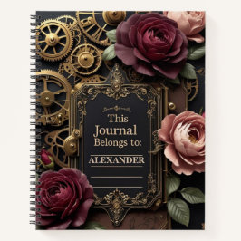 Rose und Geere aus Steampunkel Notizbuch