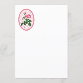 Rose und Gingham Einladung