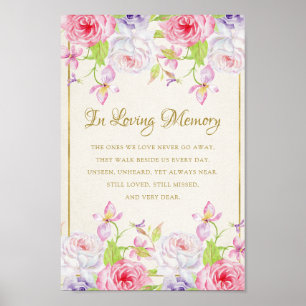 Rose und Gold Confetti-Hochzeitsmesse Poster